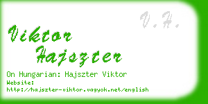 viktor hajszter business card